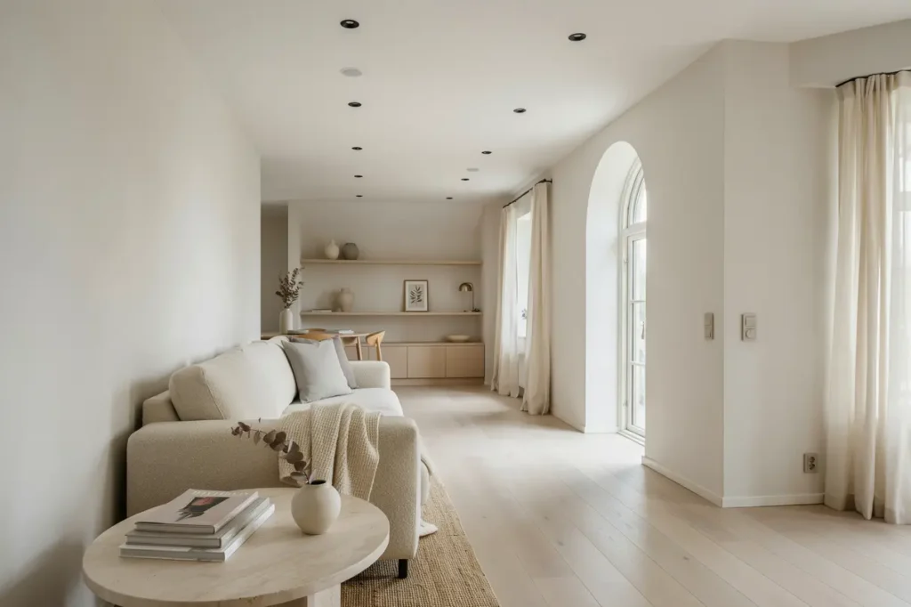 komplett nyinstallation av spotlights och dimmers i villa i sby