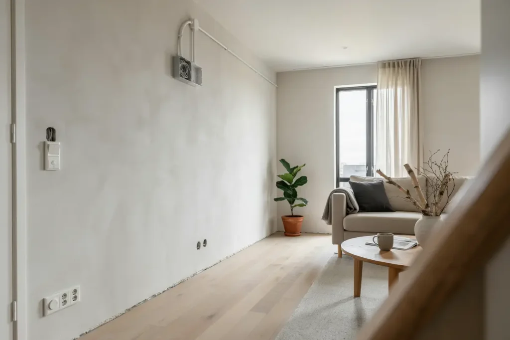 modernisering av elinstallationer i villa i svaln s